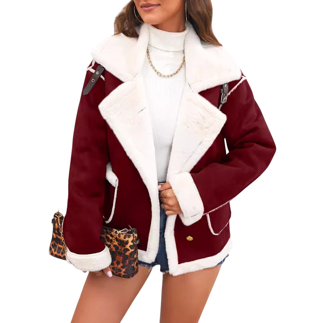 Breslin | Women’s Faux Shearling Winter Coat – Luxe Warmth, Effortless Edge