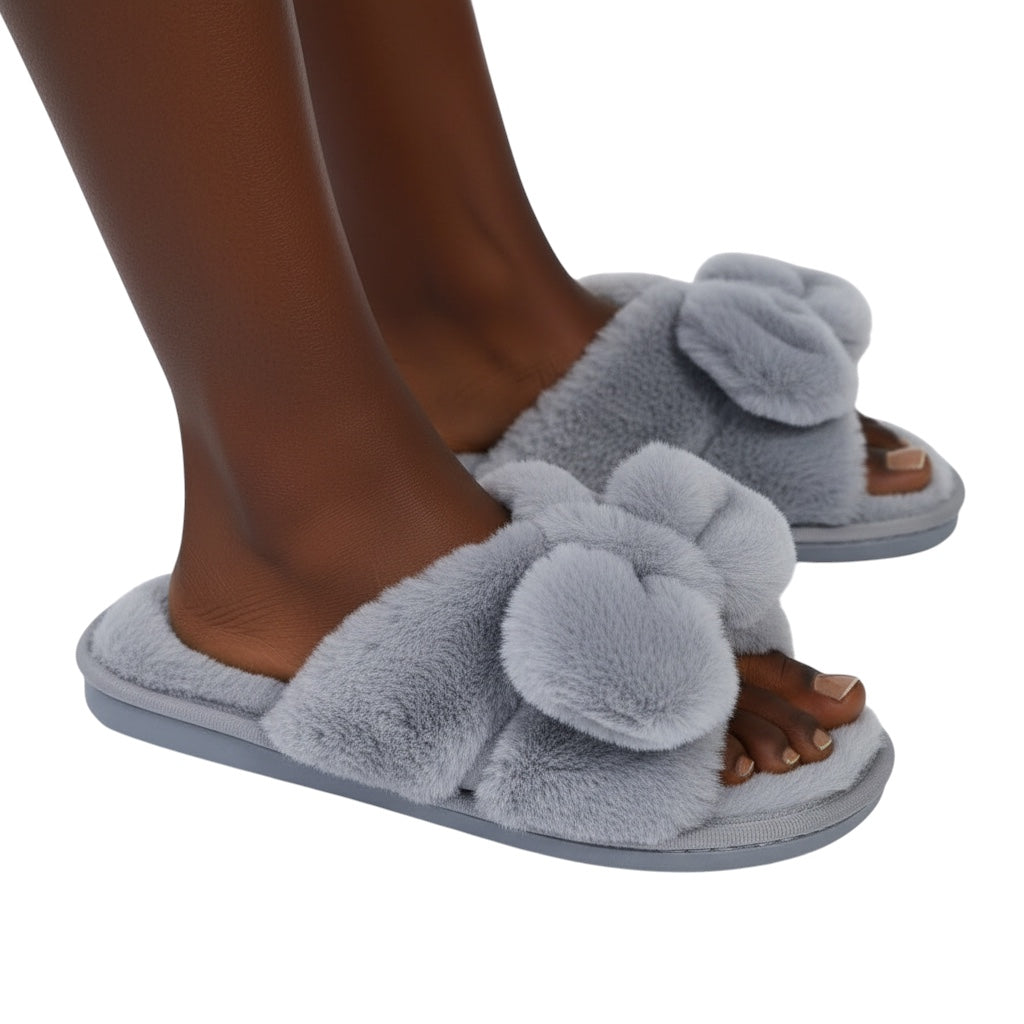 Breslin | Women's Cozy Bow Plush Slippers