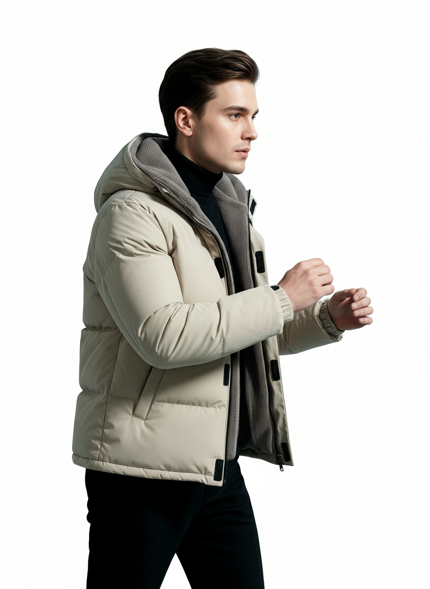 Breslin | Men’s Sherpa-Lined Winter Jacket– Ultimate Warmth, Urban Edge