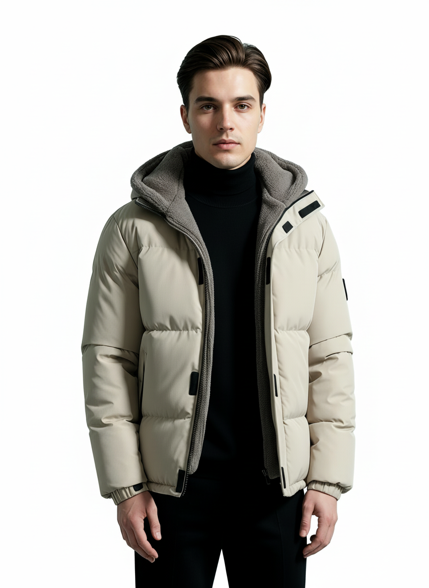 Breslin | Men’s Sherpa-Lined Winter Jacket– Ultimate Warmth, Urban Edge