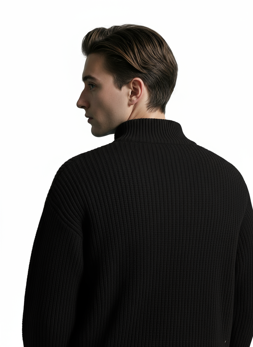 Breslin | Men's Half-Zip Sweater – Casual Precision, Refined Warmth