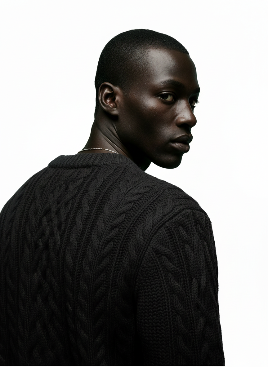 Breslin | Men’s Knitted Jumper – Half-High Collar, Refined Warmth