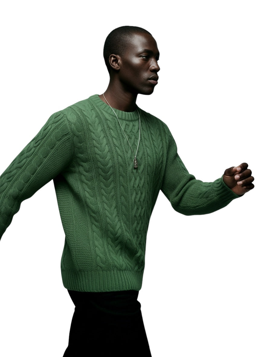 Breslin | Men’s Knitted Jumper – Half-High Collar, Refined Warmth