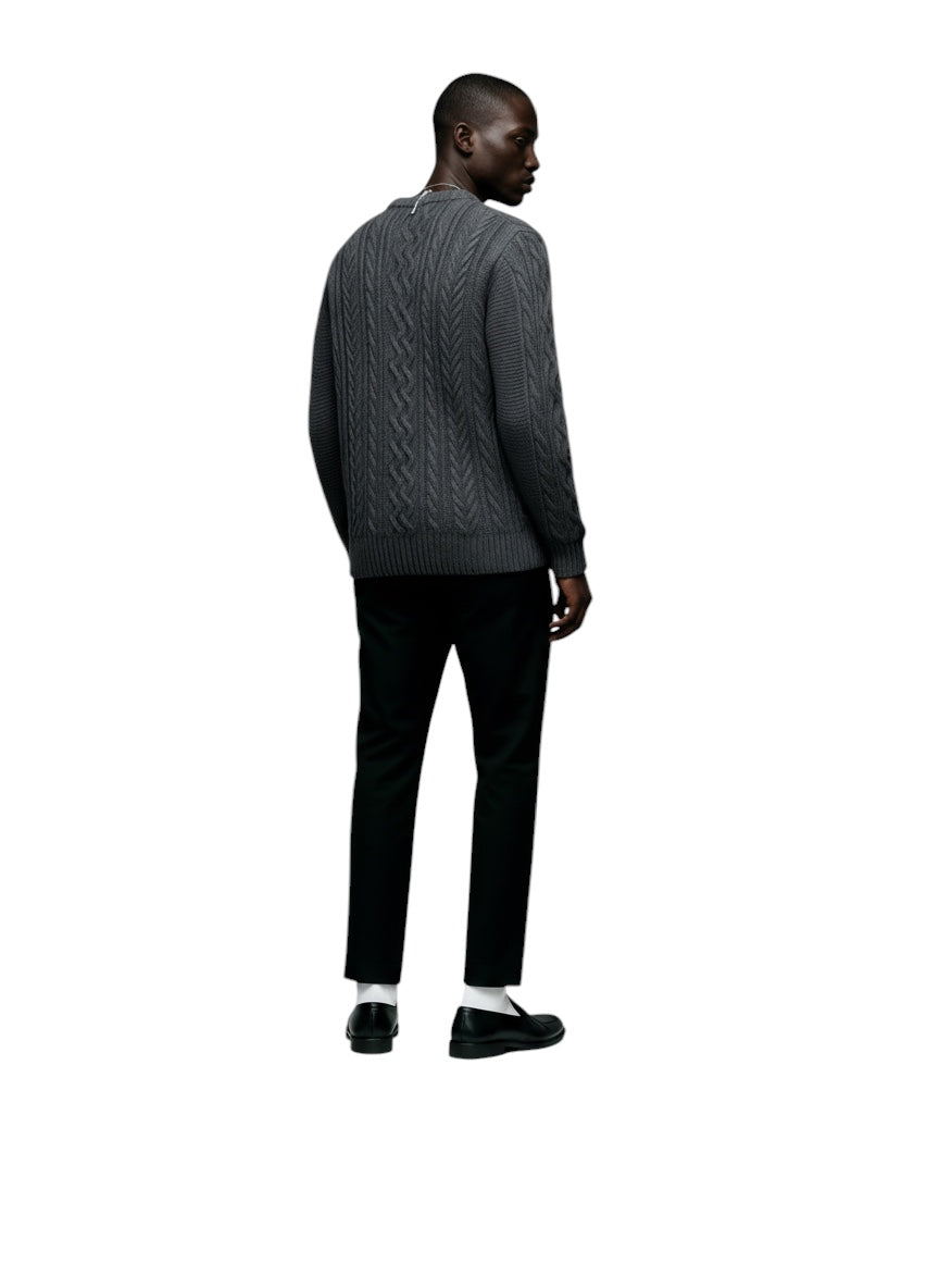 Breslin | Men’s Knitted Jumper – Half-High Collar, Refined Warmth