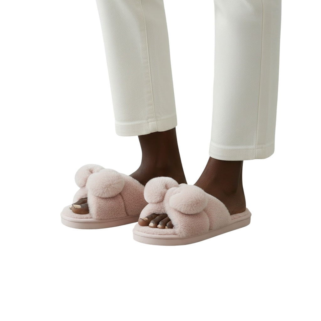 Breslin | Women's Cozy Bow Plush Slippers
