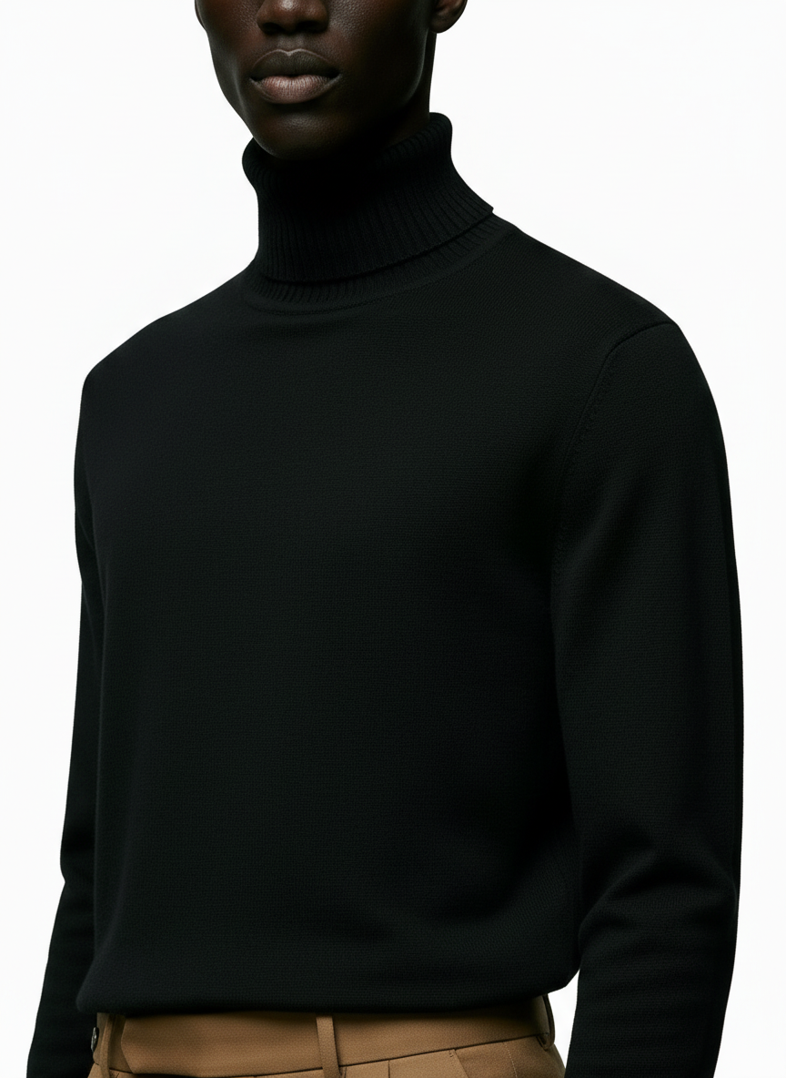 Breslin | Men’s Turtleneck Sweater – Refined Warmth, Timeless Comfort
