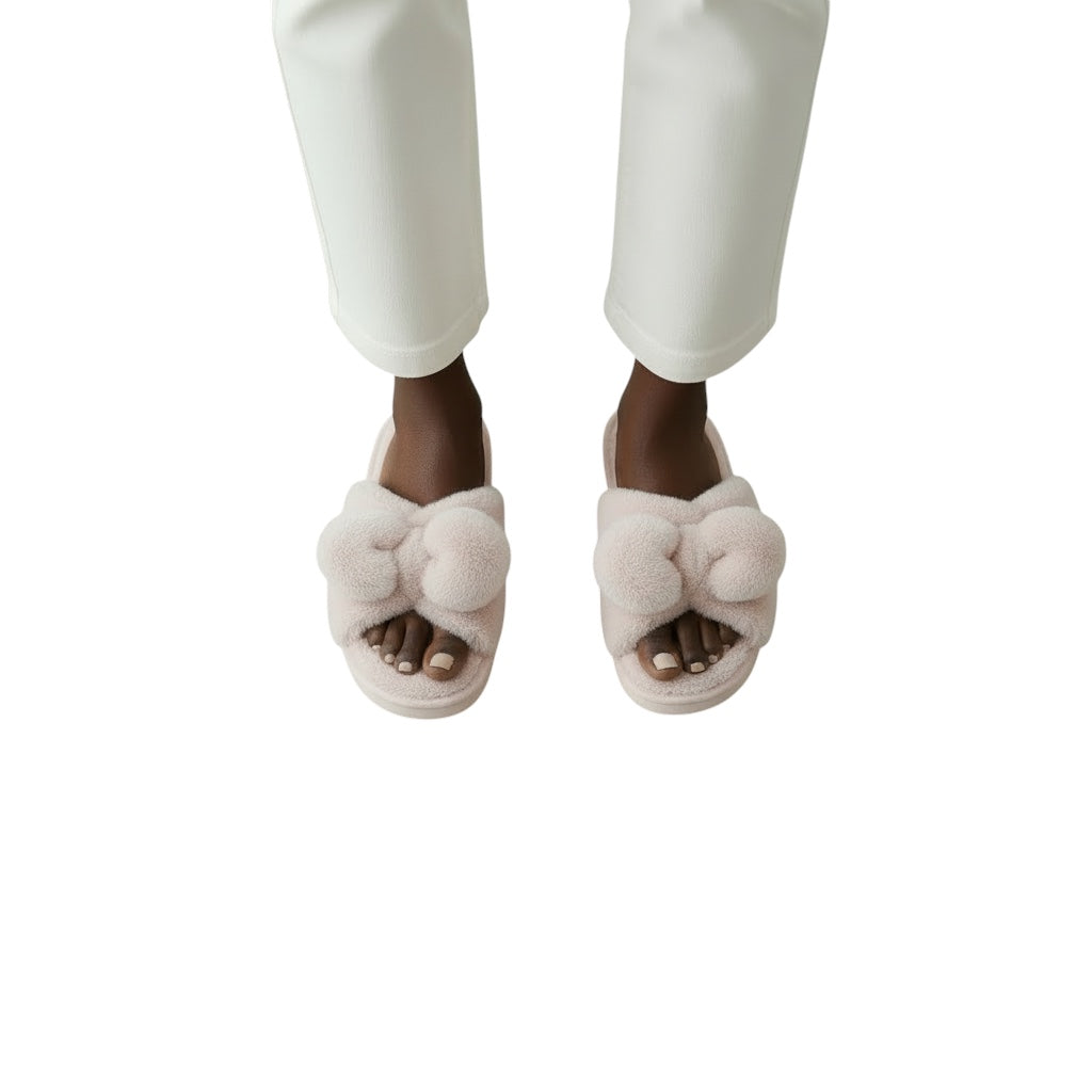 Breslin | Women's Cozy Bow Plush Slippers