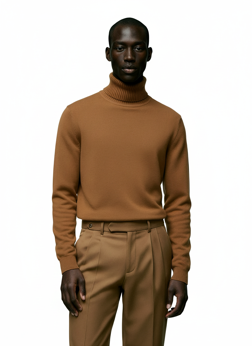 Breslin | Men’s Turtleneck Sweater – Refined Warmth, Timeless Comfort