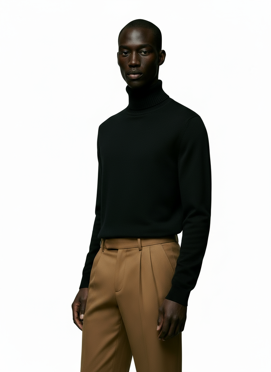 Breslin | Men’s Turtleneck Sweater – Refined Warmth, Timeless Comfort