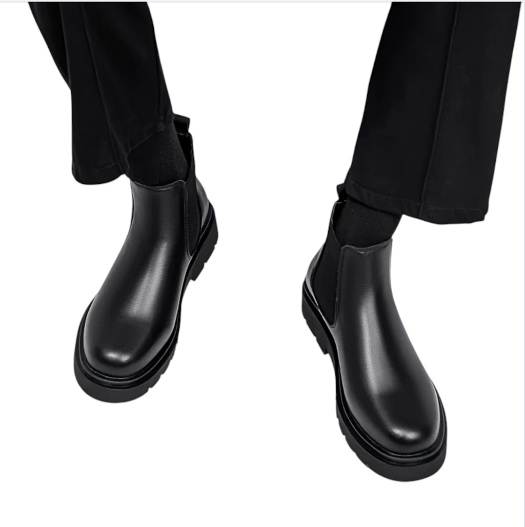 Breslin | Men’s Urban Leather Boots — Midnight Black