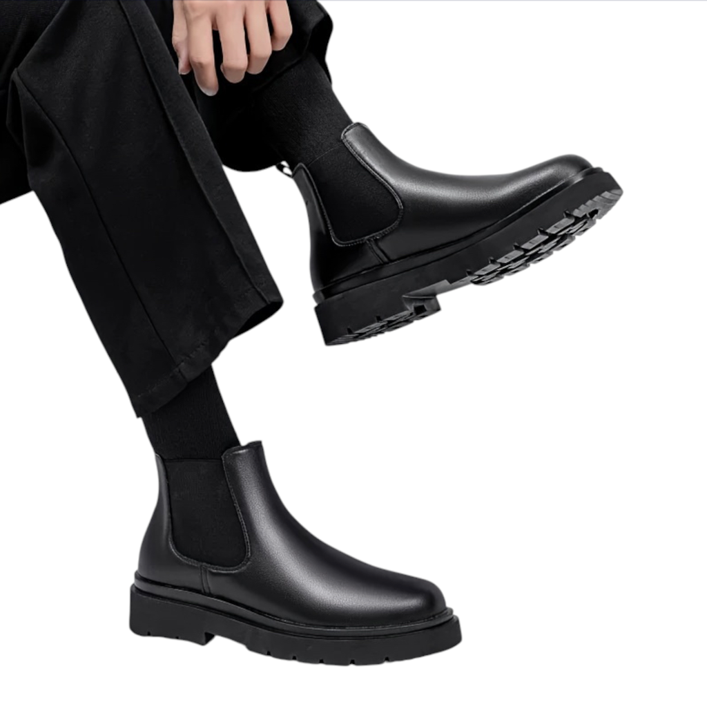 Breslin | Men’s Urban Leather Boots — Midnight Black