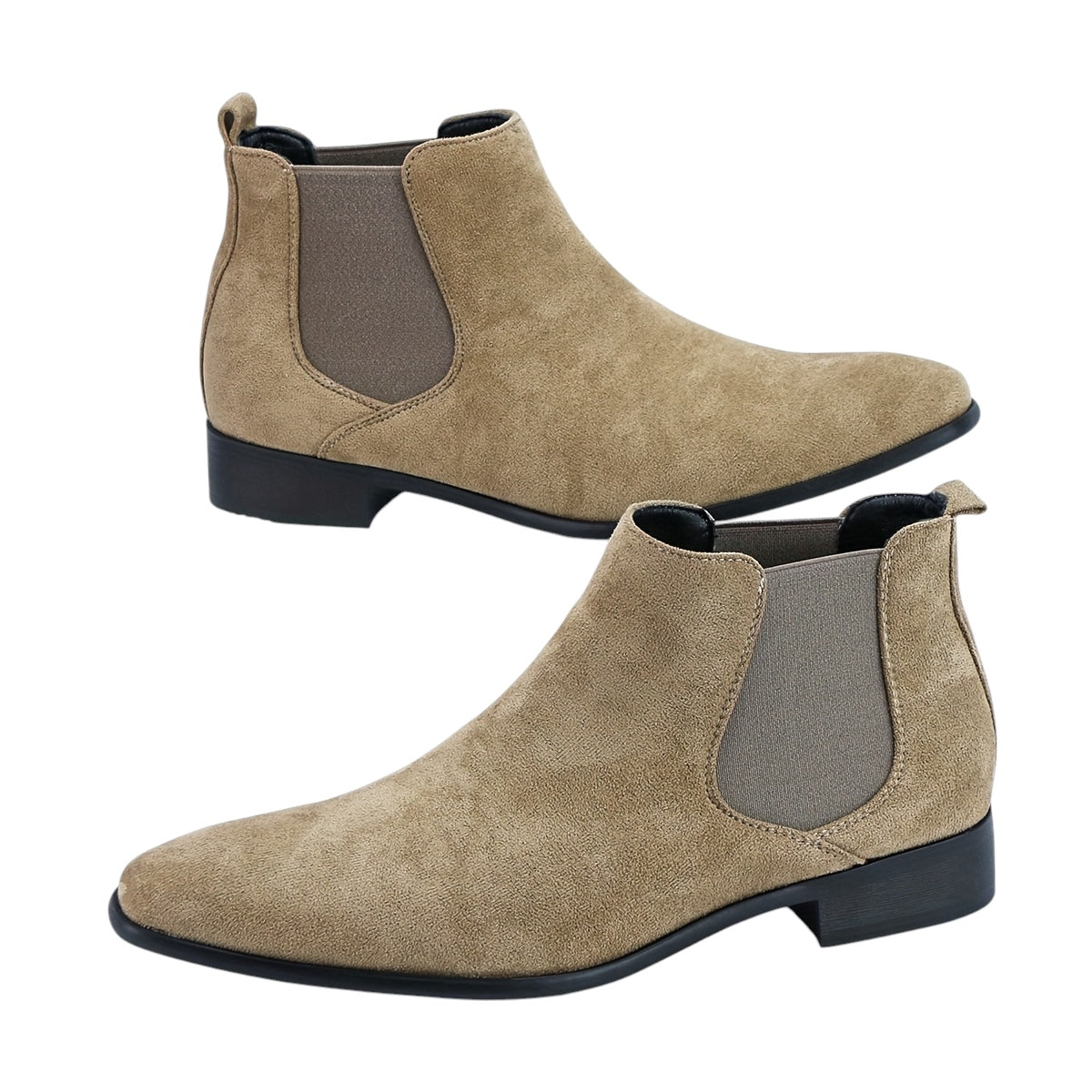 Breslin | Men’s Suede Chelsea Boots – Sandstone Edition