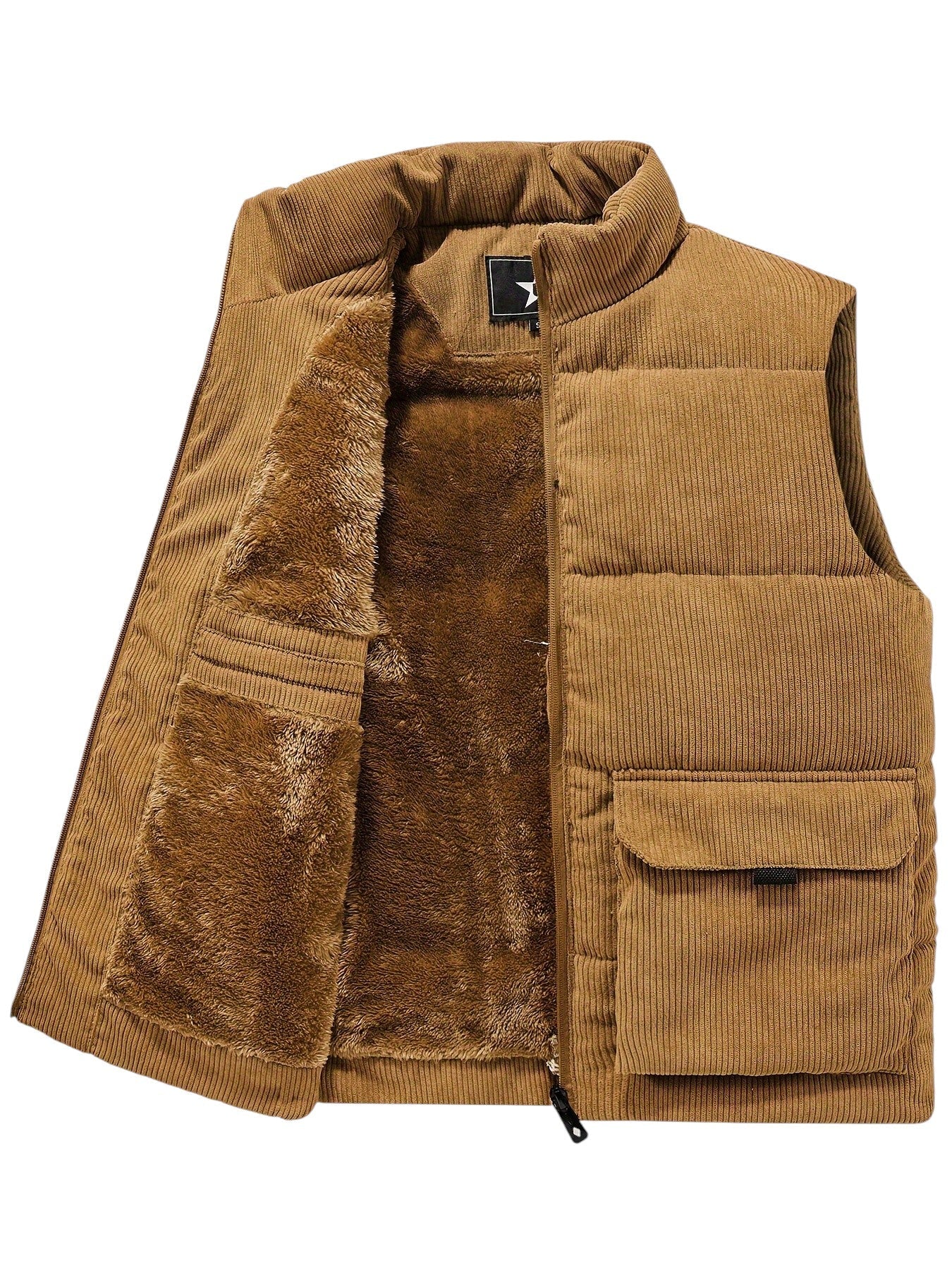 Breslin | Men's Fleece-Lined Gilet – Warmth, Texture & Effortless Style