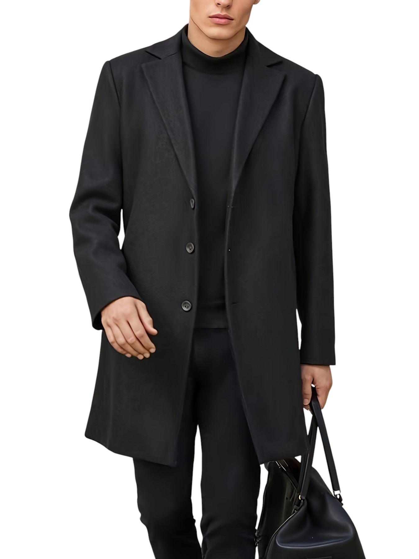 Breslin | Men’s Wool Trench Coat – Sharp Silhouette, Timeless Appeal