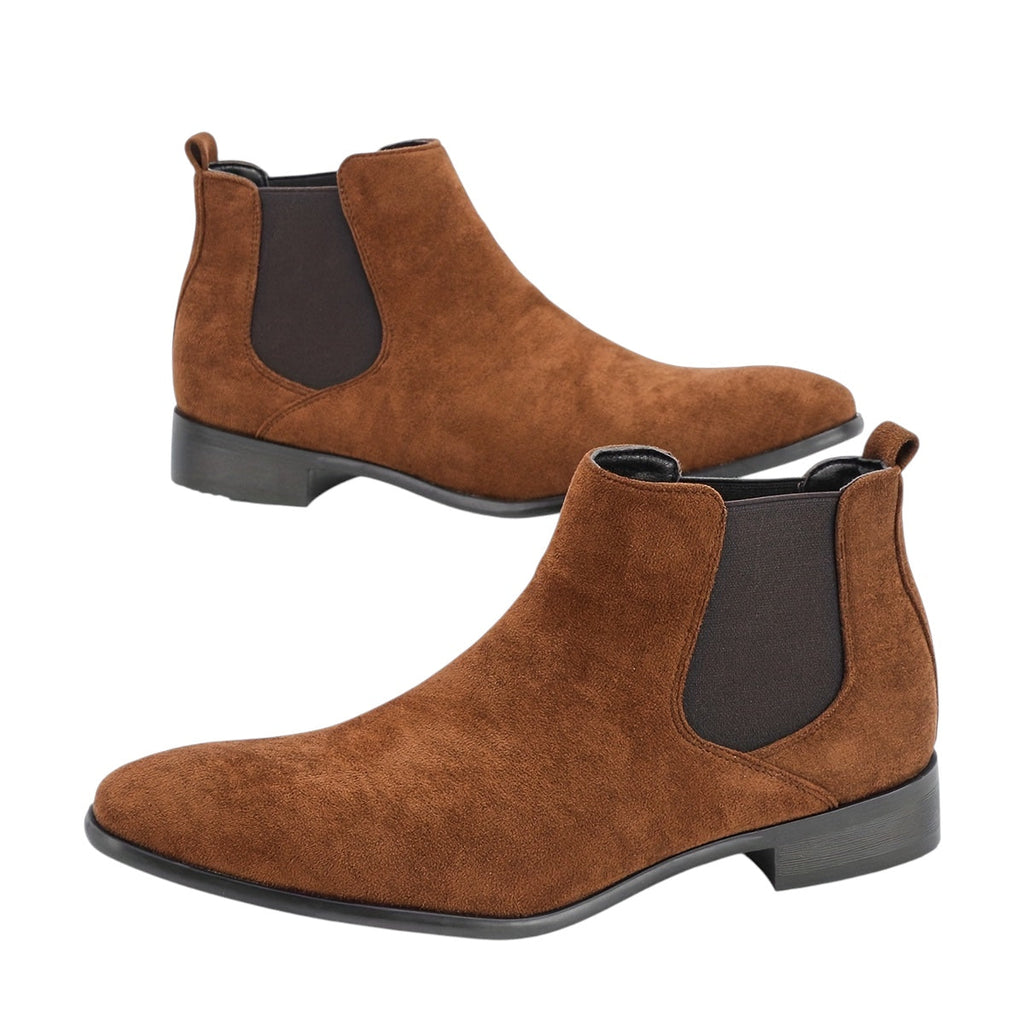 Breslin | Men’s Suede Chelsea Boots – Sandstone Edition