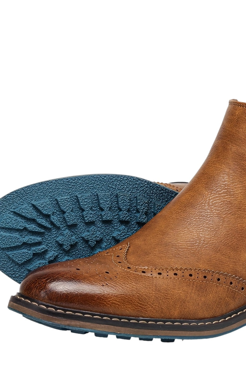 Breslin | Men’s Brogue Chelsea Boots – Classic Craft, Modern Edge