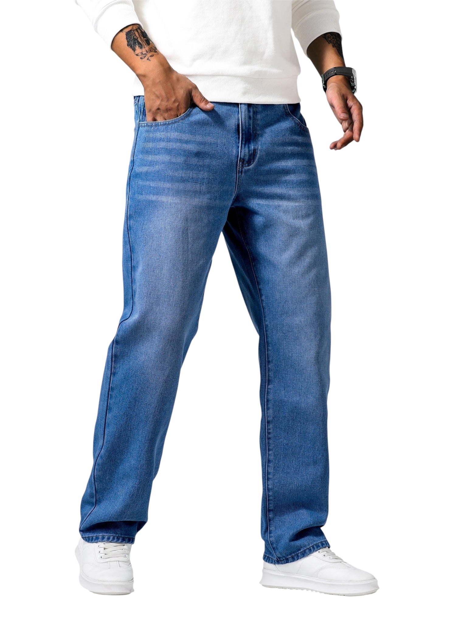 Breslin | Men’s Relaxed Straight-Leg Denim Jeans — Classic, Durable & Effortless