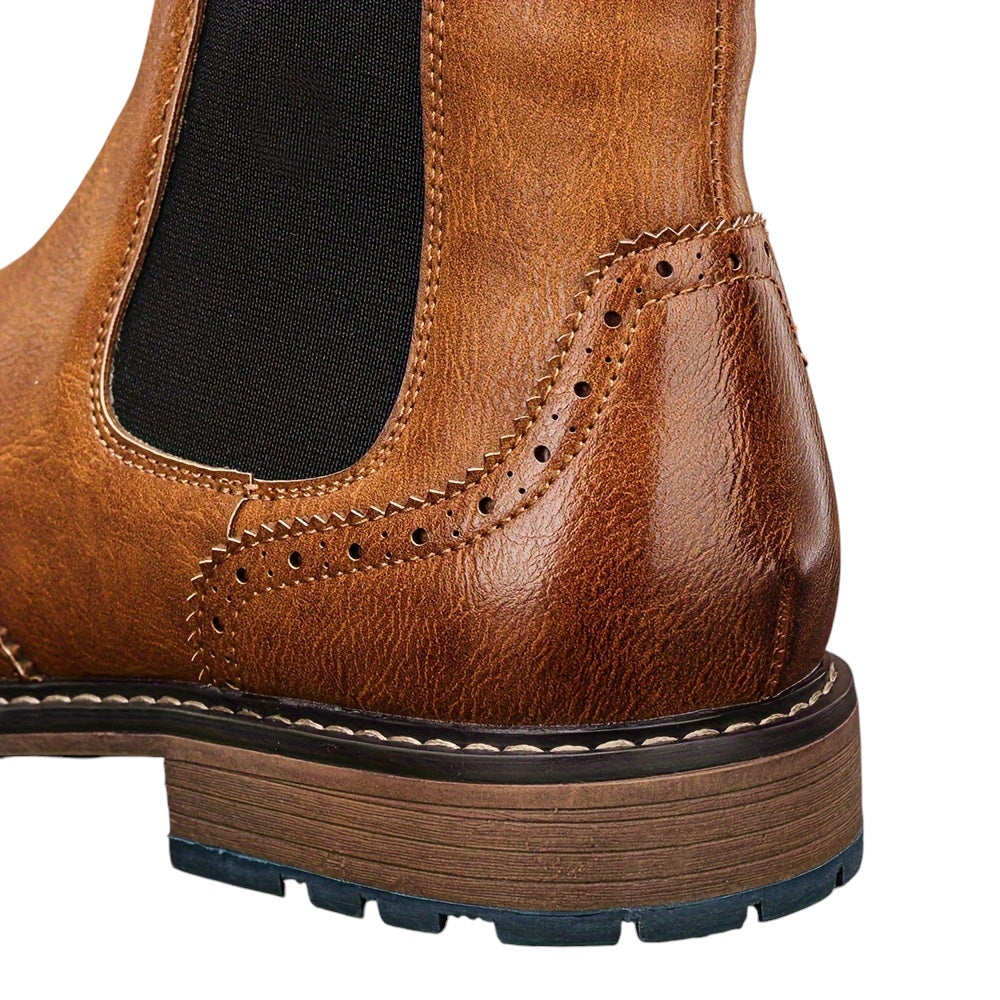 Breslin | Men’s Brogue Chelsea Boots – Classic Craft, Modern Edge
