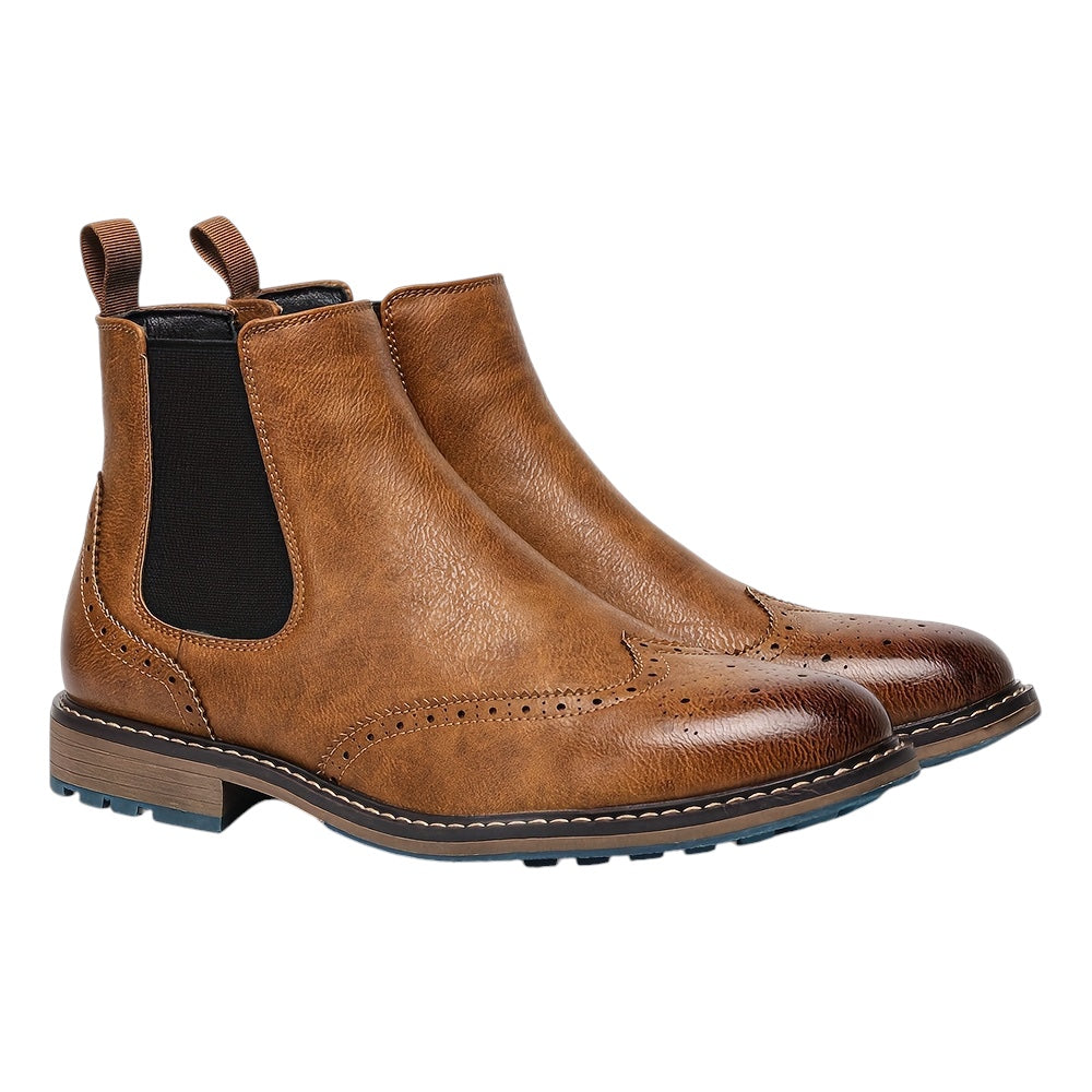 Breslin | Men’s Brogue Chelsea Boots – Classic Craft, Modern Edge