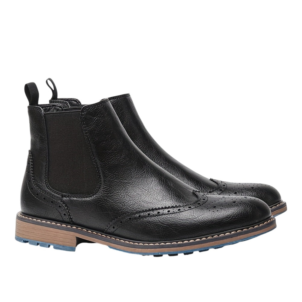 Breslin | Men’s Brogue Chelsea Boots – Classic Craft, Modern Edge