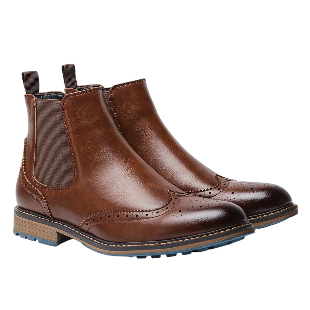Breslin | Men’s Brogue Chelsea Boots – Classic Craft, Modern Edge