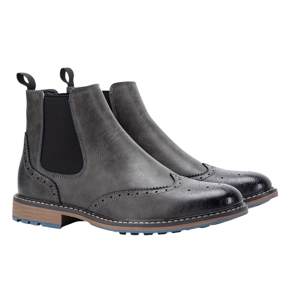 Breslin | Men’s Brogue Chelsea Boots – Classic Craft, Modern Edge