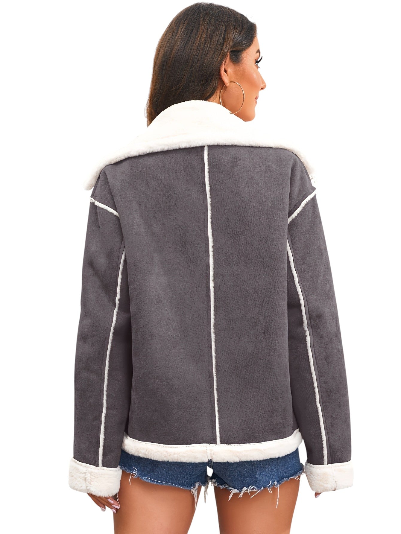 Breslin | Women’s Faux Shearling Winter Coat – Luxe Warmth, Effortless Edge