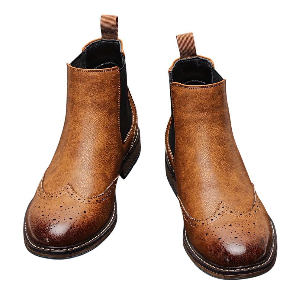 Breslin | Men’s Brogue Chelsea Boots – Classic Craft, Modern Edge