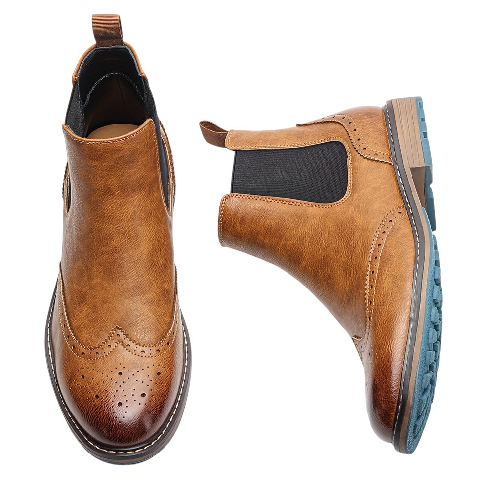 Breslin | Men’s Brogue Chelsea Boots – Classic Craft, Modern Edge