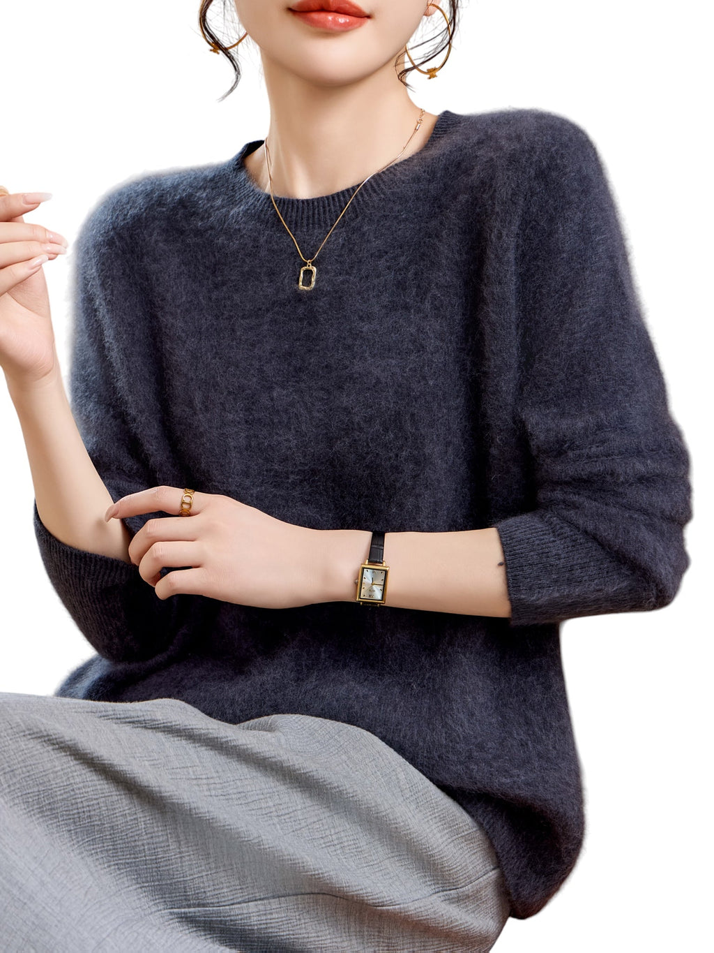Breslin | Women's Cashmere & Wool Blend Sweater — Timeless Warmth, Effortless Luxury