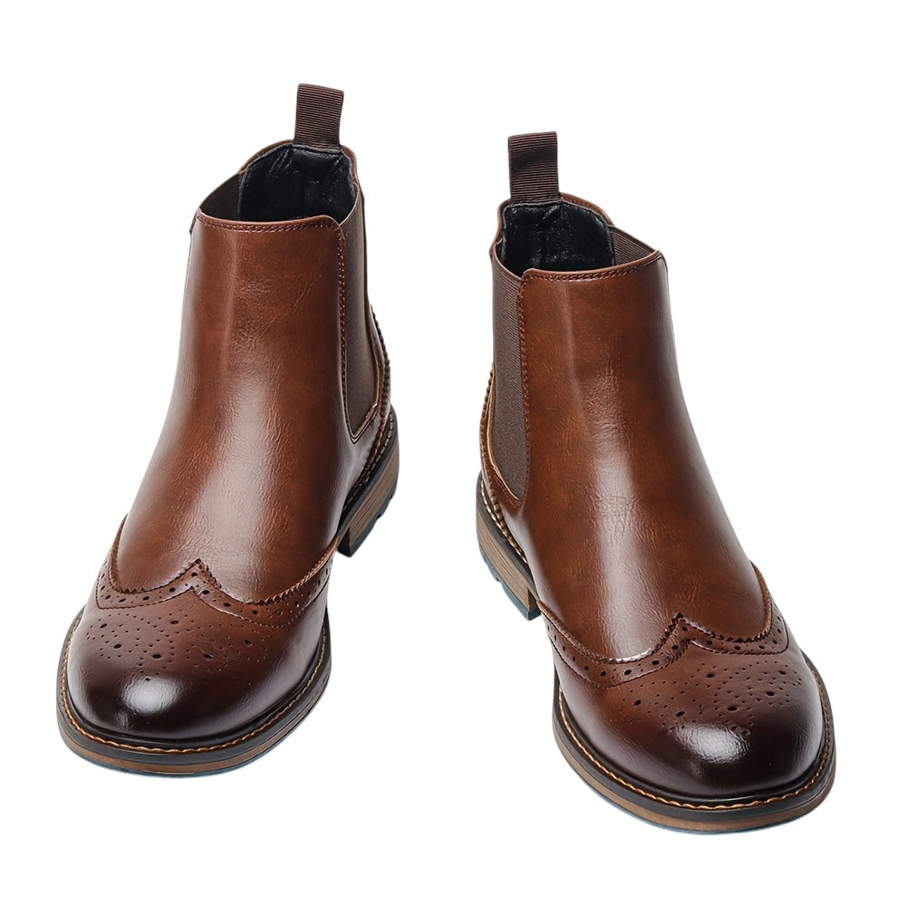 Breslin | Men’s Brogue Chelsea Boots – Classic Craft, Modern Edge