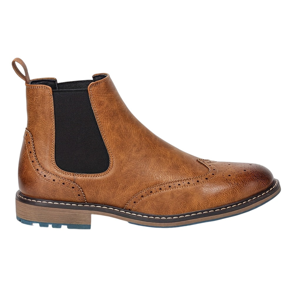 Breslin | Men’s Brogue Chelsea Boots – Classic Craft, Modern Edge
