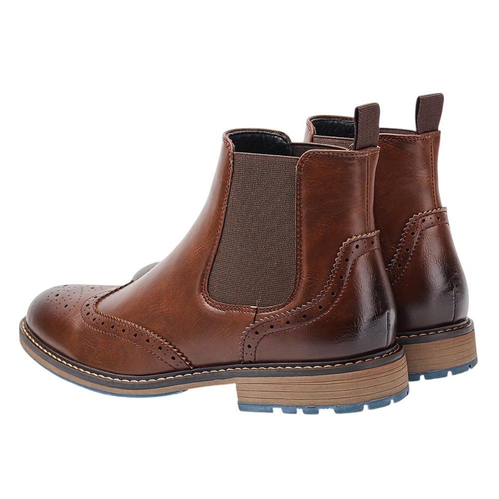 Breslin | Men’s Brogue Chelsea Boots – Classic Craft, Modern Edge