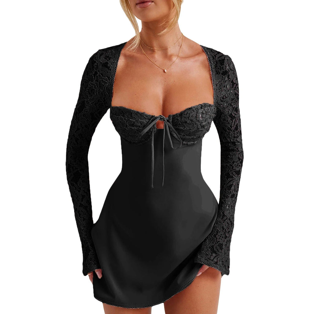 Breslin | Women's The Seraphine Lace Corset Mini Dress