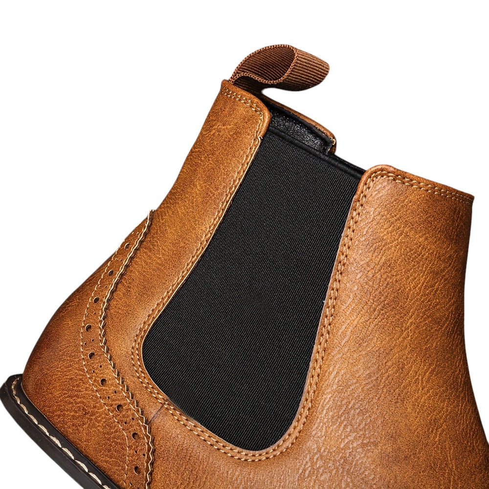 Breslin | Men’s Brogue Chelsea Boots – Classic Craft, Modern Edge