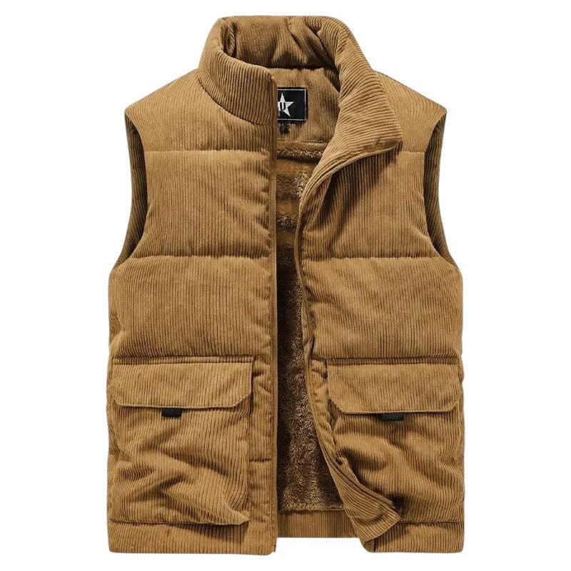 Breslin | Men's Fleece-Lined Gilet – Warmth, Texture & Effortless Style