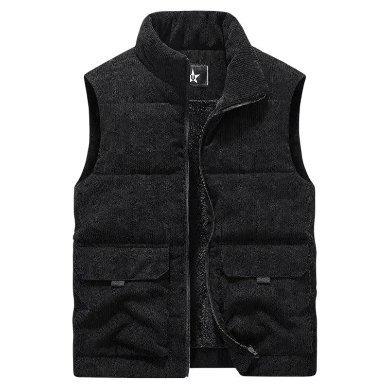 Breslin | Men's Fleece-Lined Gilet – Warmth, Texture & Effortless Style